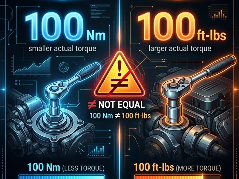 Core differences between Nm and ft-lbs