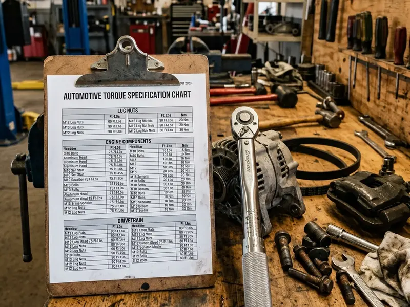 Workshop reference chart