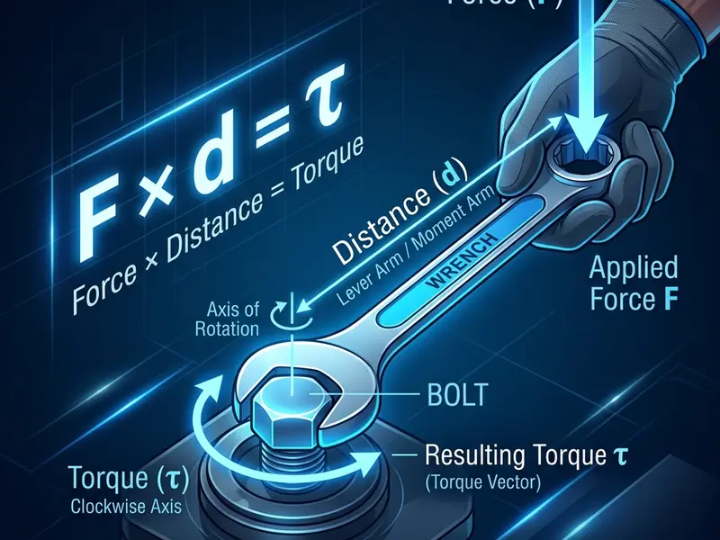 Torque physics concept